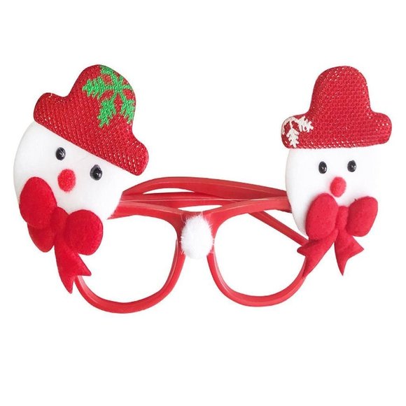 Diona J Eyeglass Rudolph Santa Snowman Christmas Eye GLASSES Clip Pin - Picture 1 of 2